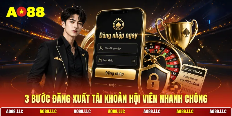 3 bước đăng xuất tài khoản hội viên nhanh chóng