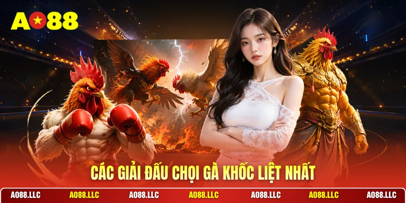 Các giải đấu chọi gà khốc liệt nhất