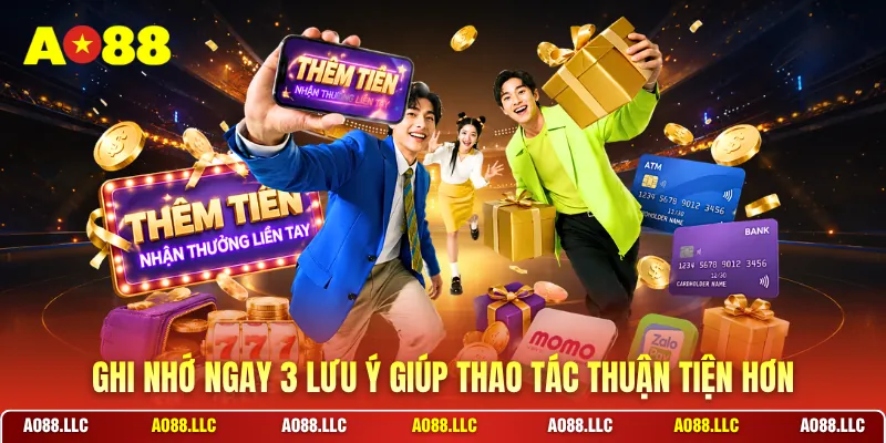 Ghi nhớ ngay 3 lưu ý giúp thao tác thuận tiện hơn