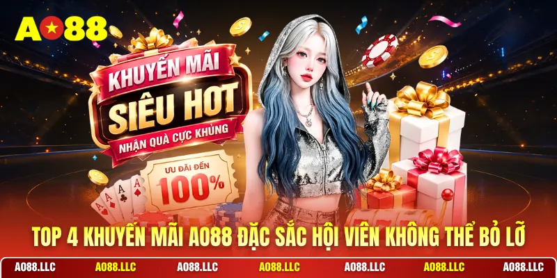 Top 4 khuyến mãi AO88 đặc sắc hội viên không thể bỏ lỡ